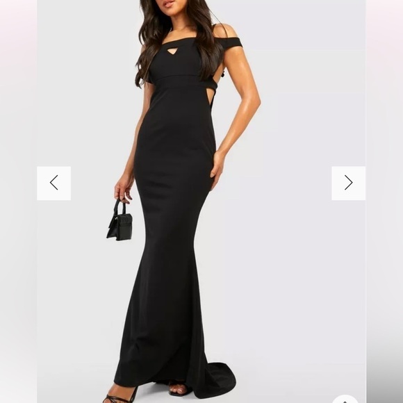 Lovers & Friends Black Cut Out Trumpet CeCe Gown - Picture 3 of 16